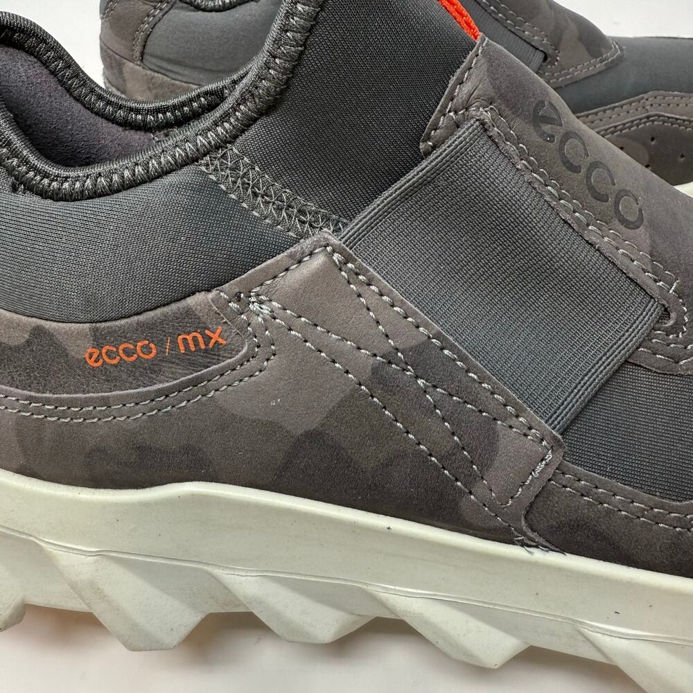 Ecco Sport Mx Low Womens Size EU 38 US 7-7.5 Gray Camo Slip On Shoes - Picture 4 of 15